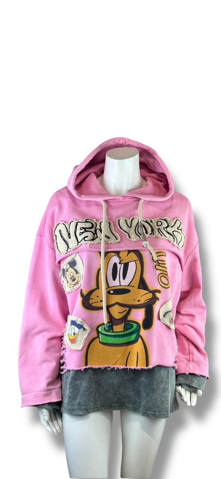 Pluto New York Hoodie in Pink