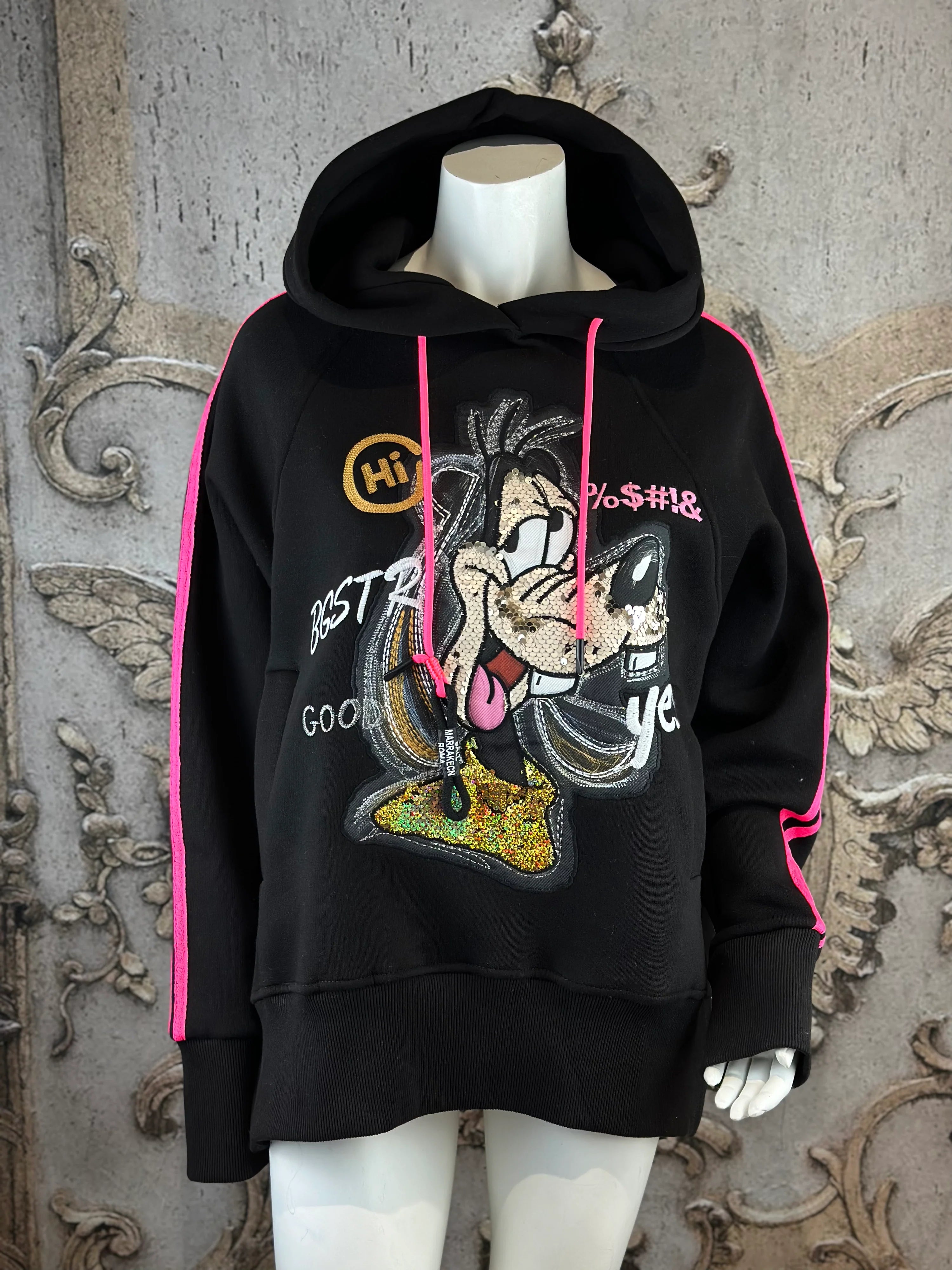 Goofy Hoodie in Schwarz