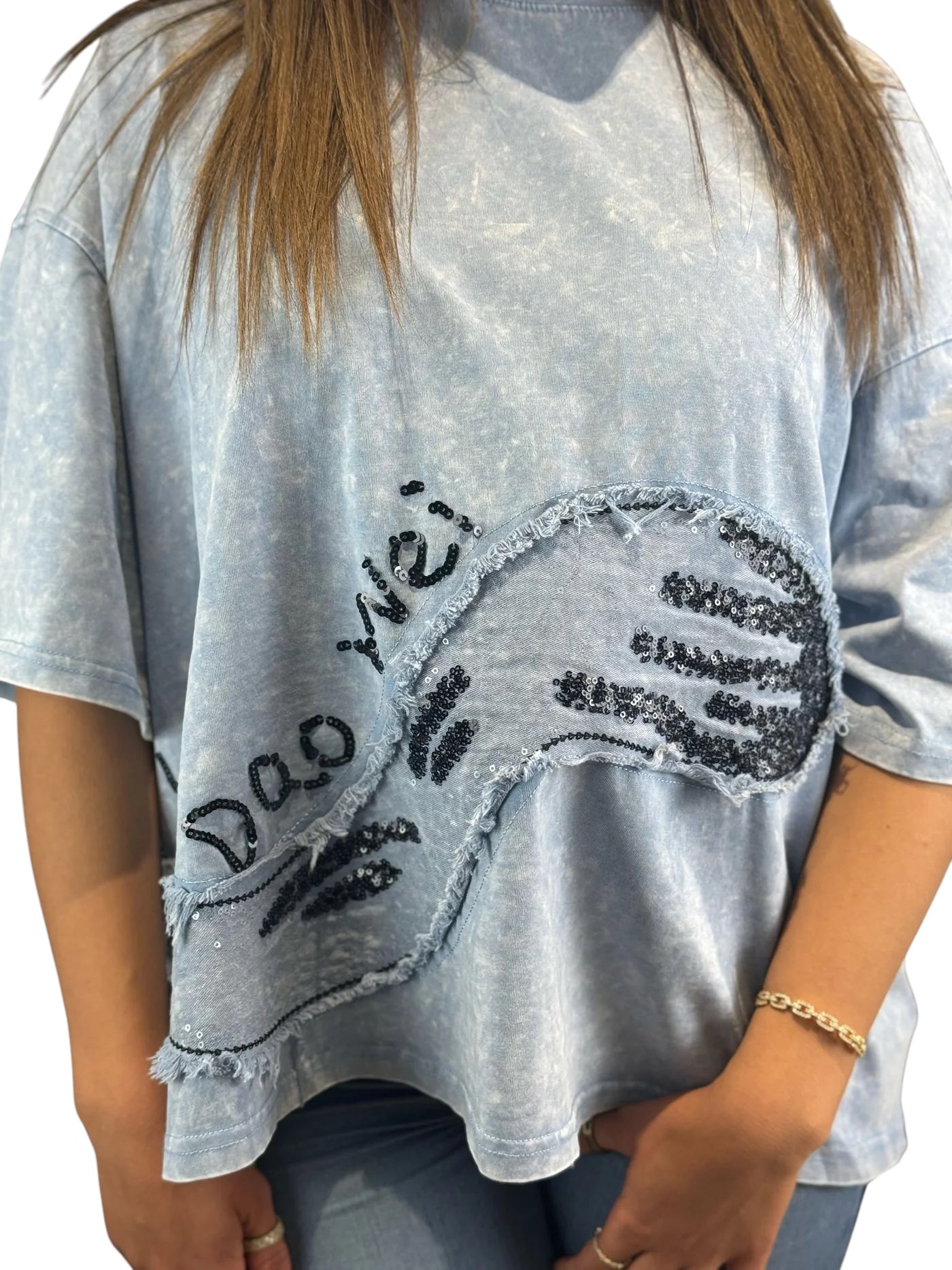 Ausgefallenes Garfield Shirt in Blau