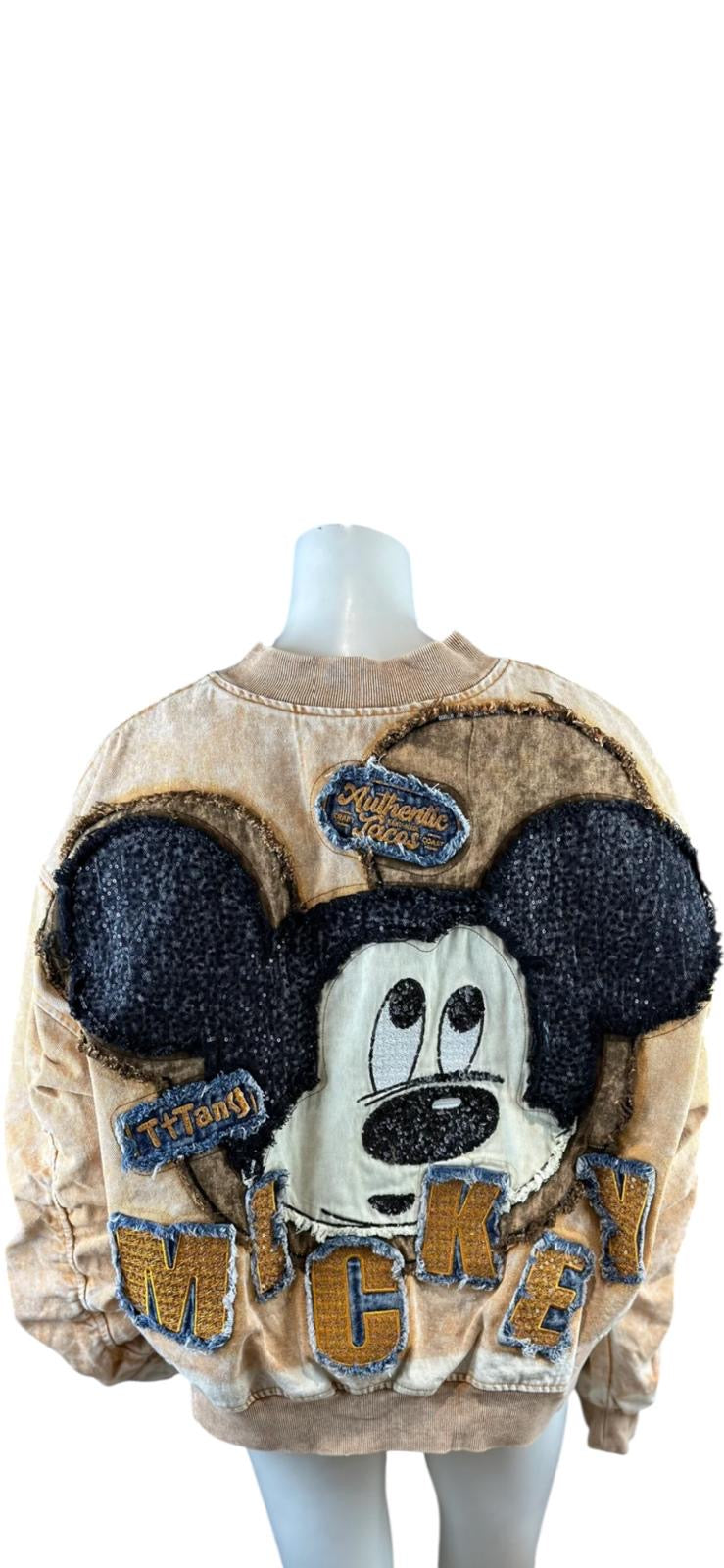 Mickey Jeans Bomber Jacke