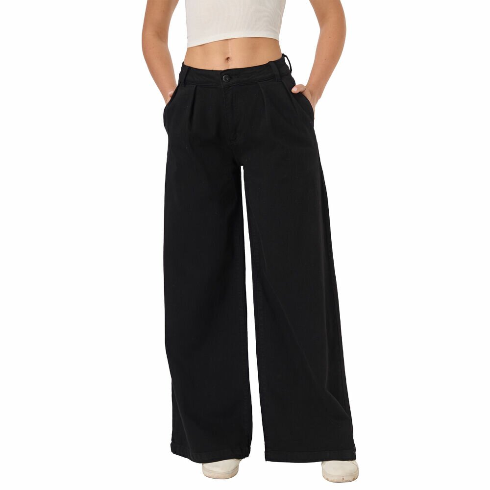 Damen Bootcut Jeans Schwarz
