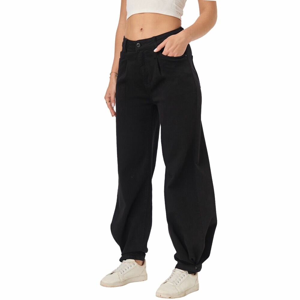 Damen Bootcut Jeans Schwarz