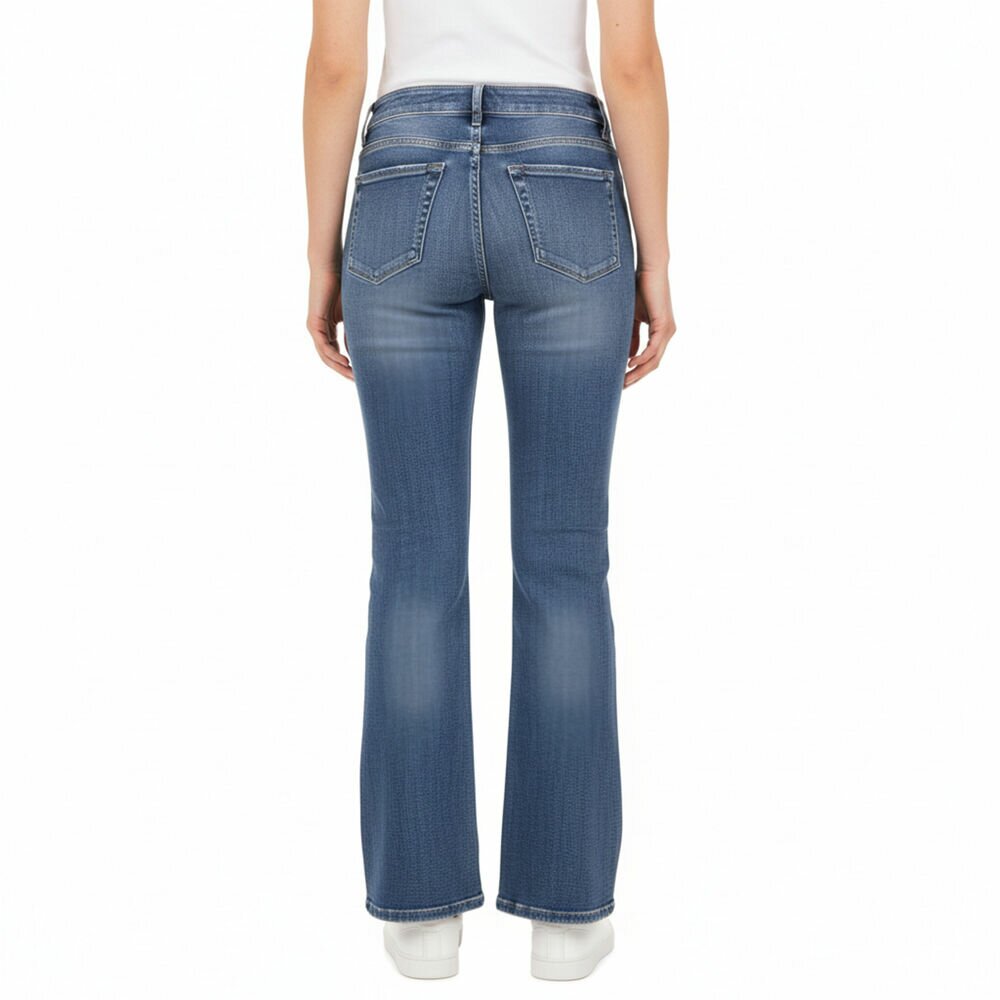 Damen Bootcut Jeans Blau