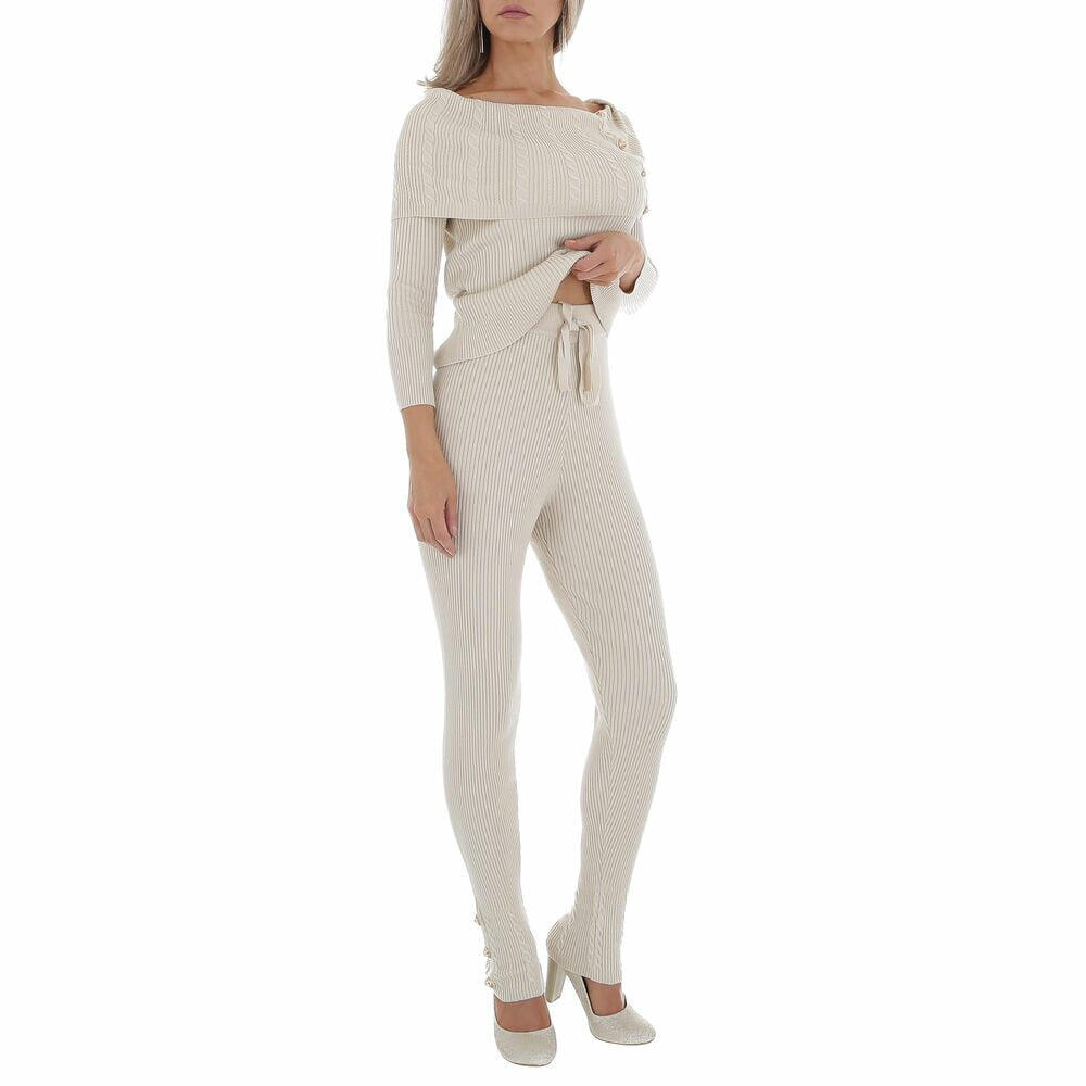 Damen Zweiteiler Beige
