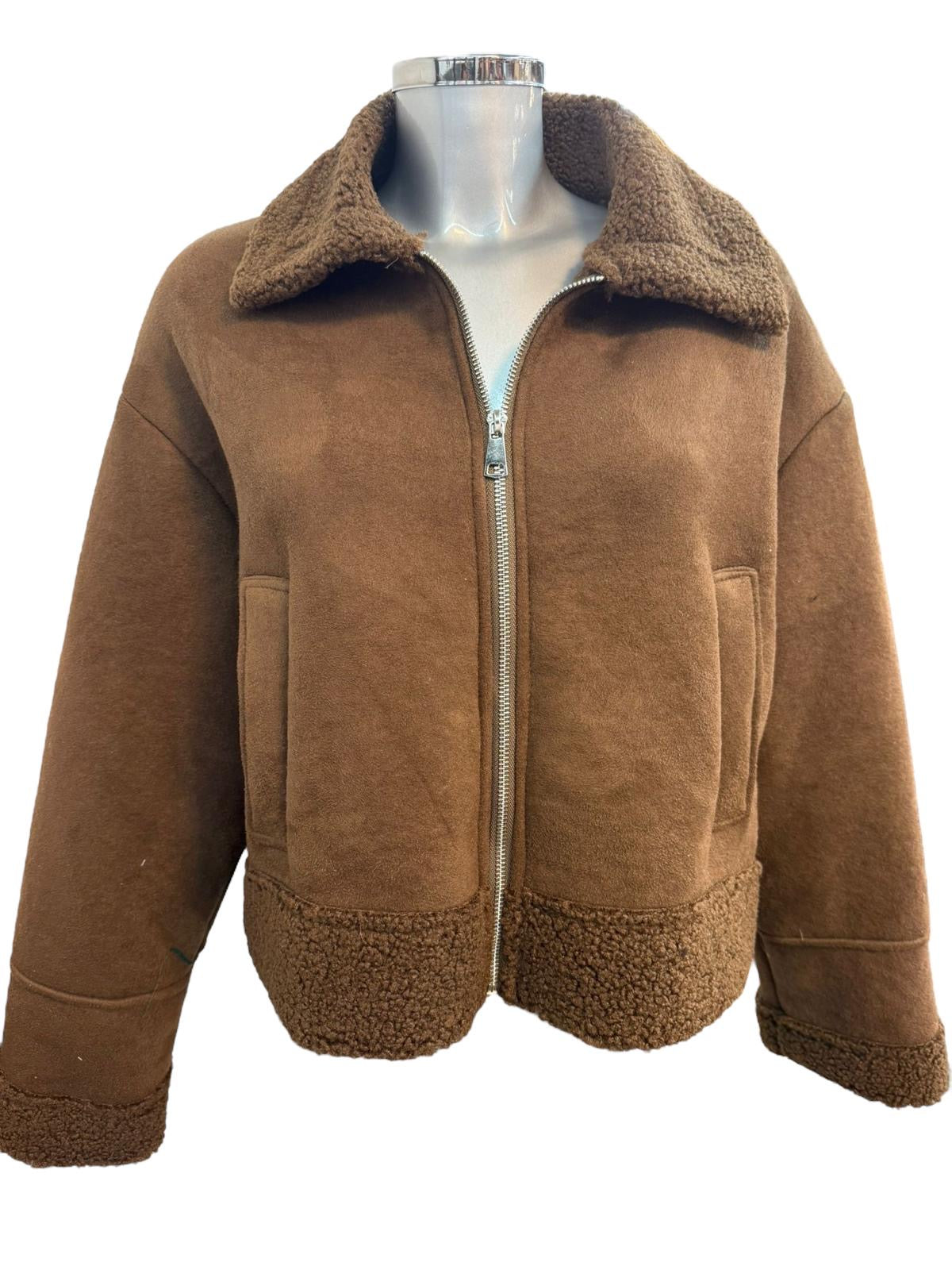 Damen Teddy Übergangs - Winterjacke