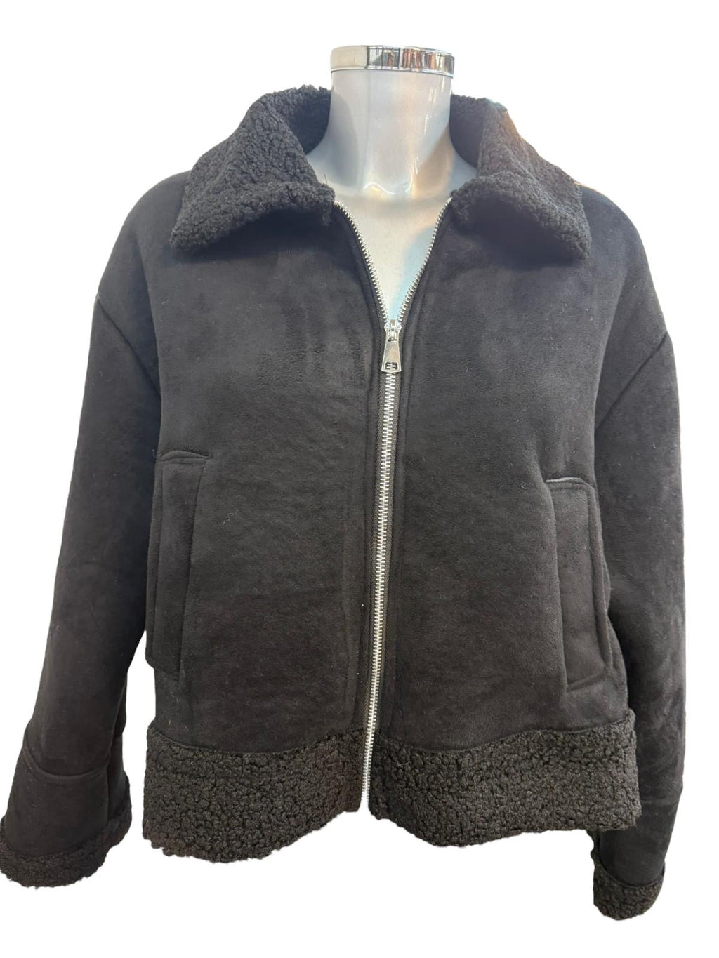 Damen Teddy Übergangs - Winterjacke