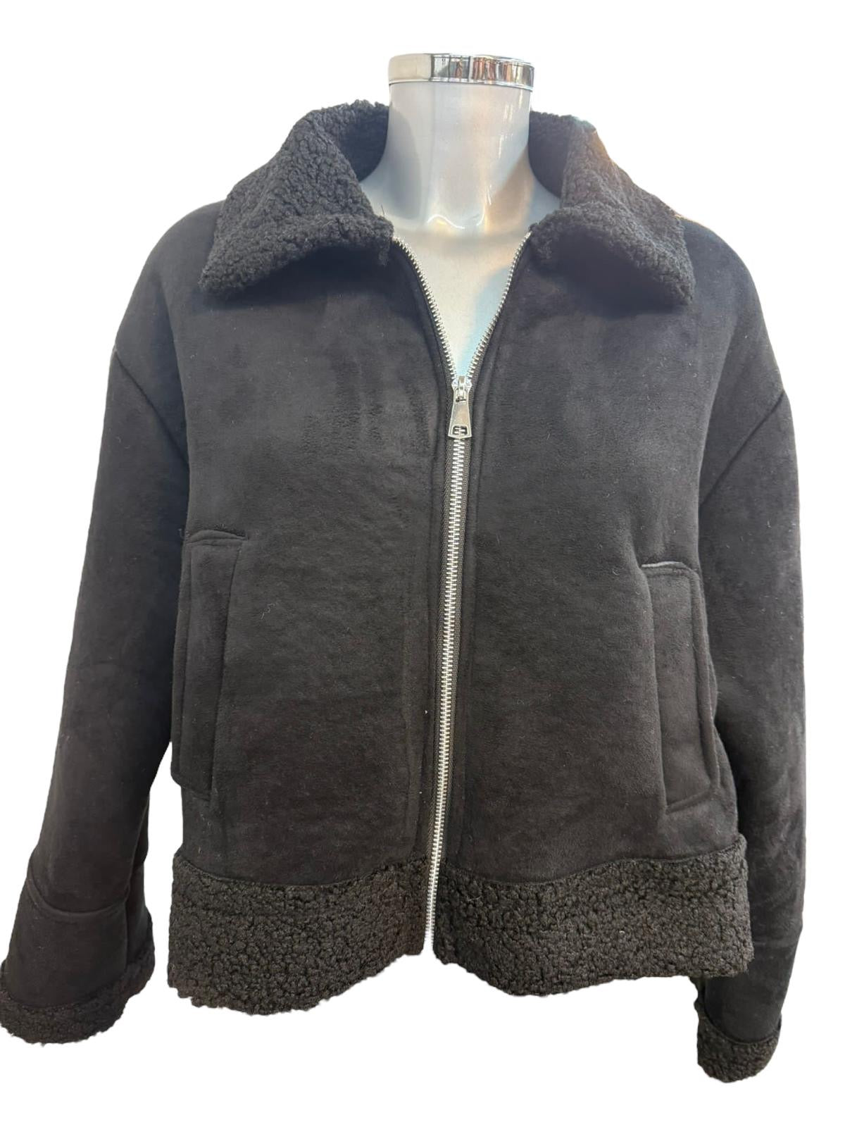 Damen Teddy Übergangs - Winterjacke
