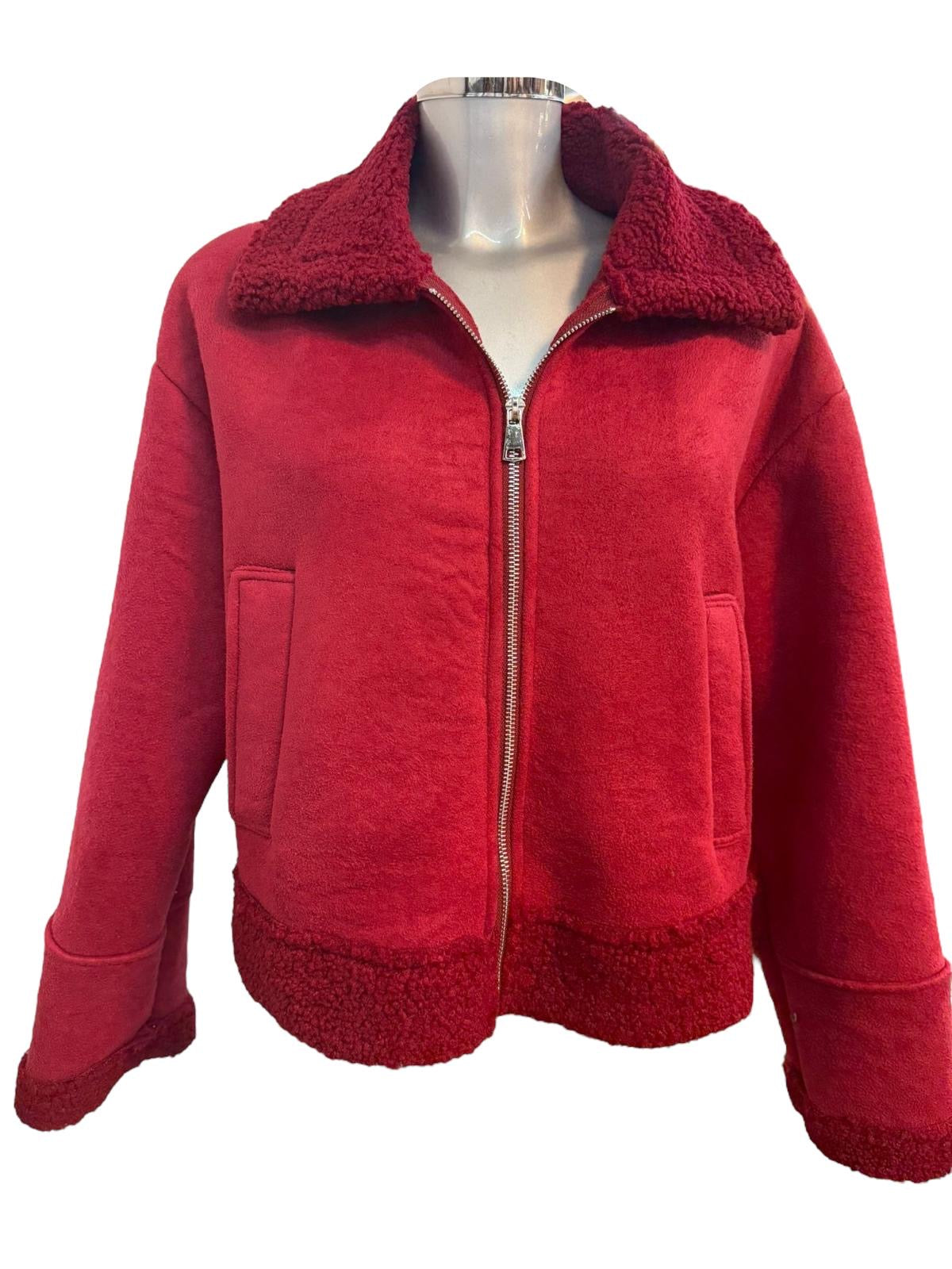 Damen Teddy Übergangs - Winterjacke
