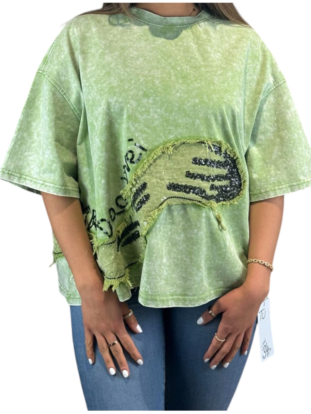 Ausgefallenes Garfield Shirt in Grün
