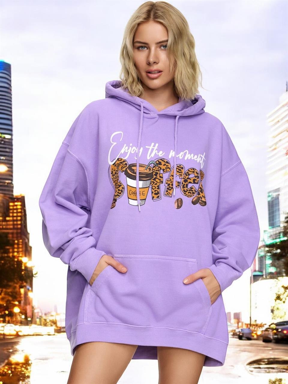 Oversize Hoodie Coffee