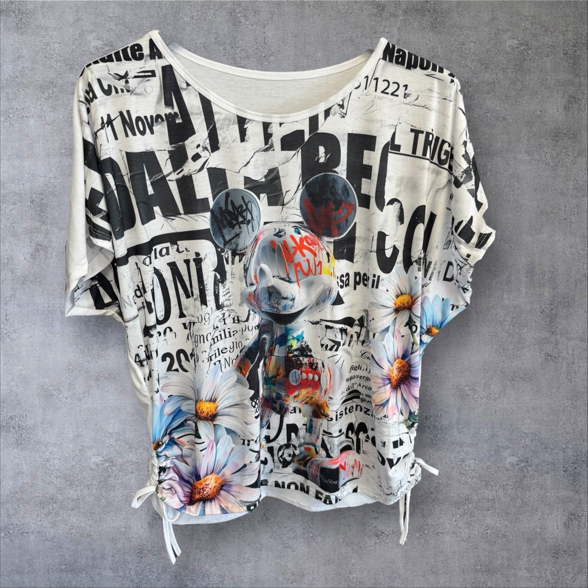 Oversize T-Shirt Mickey Skulp