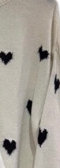Strick Herz Pullover