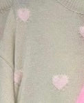 Strick Herz Pullover