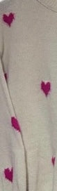 Strick Herz Pullover