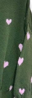 Strick Herz Pullover
