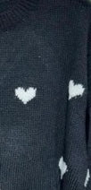 Strick Herz Pullover
