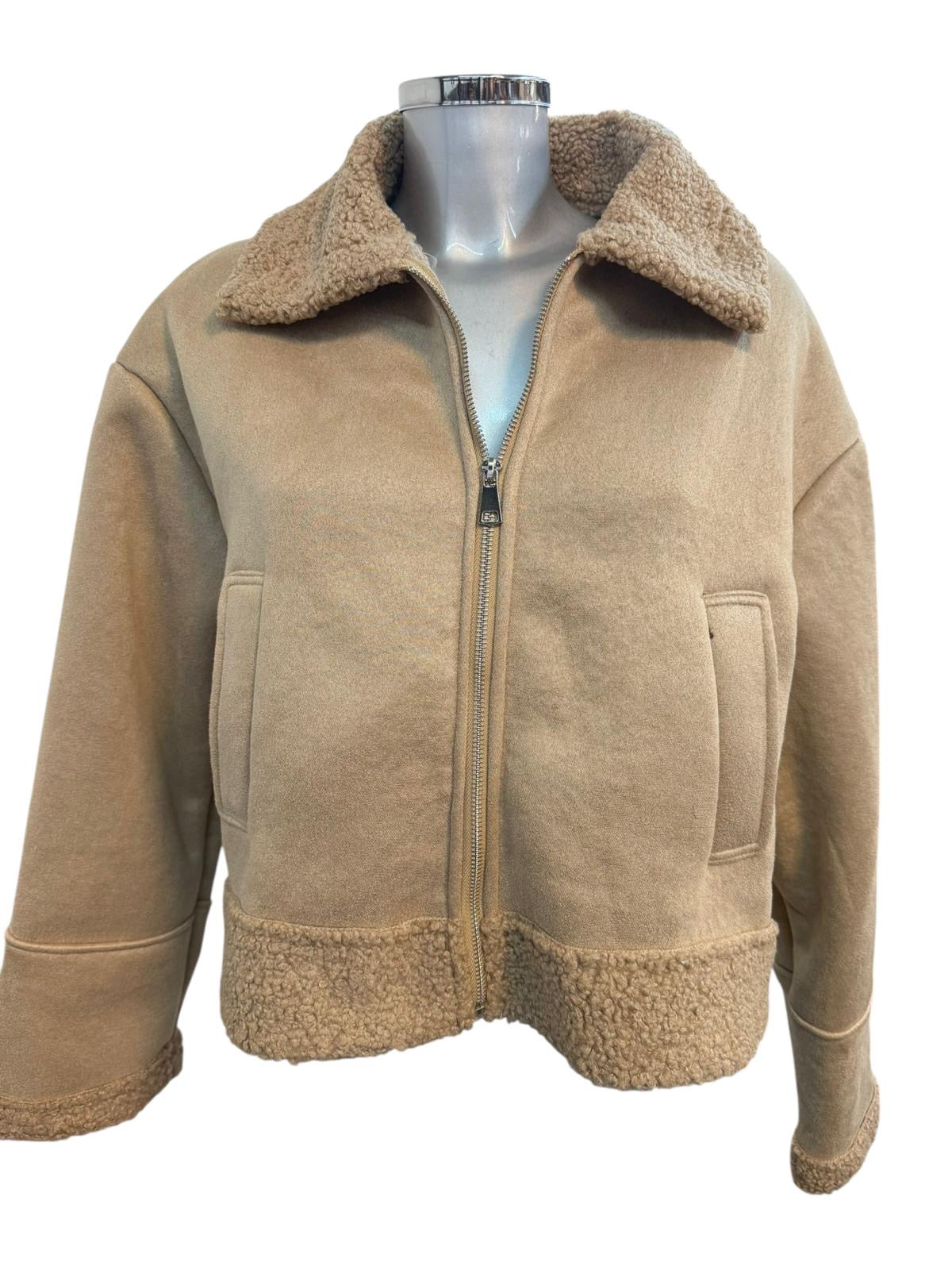 Damen Teddy Übergangs - Winterjacke