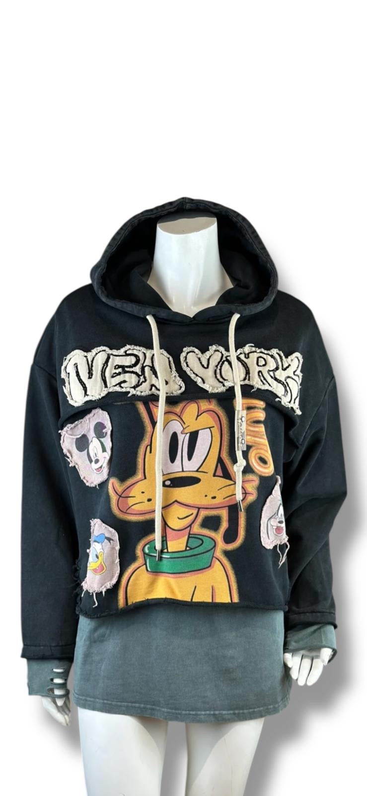 Pluto New York Hoodie in Schwarz