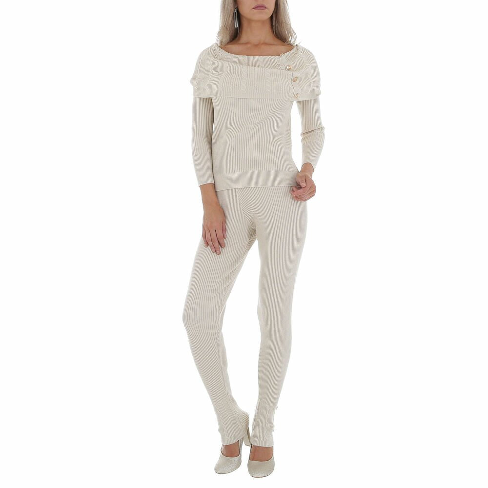 Damen Zweiteiler Beige