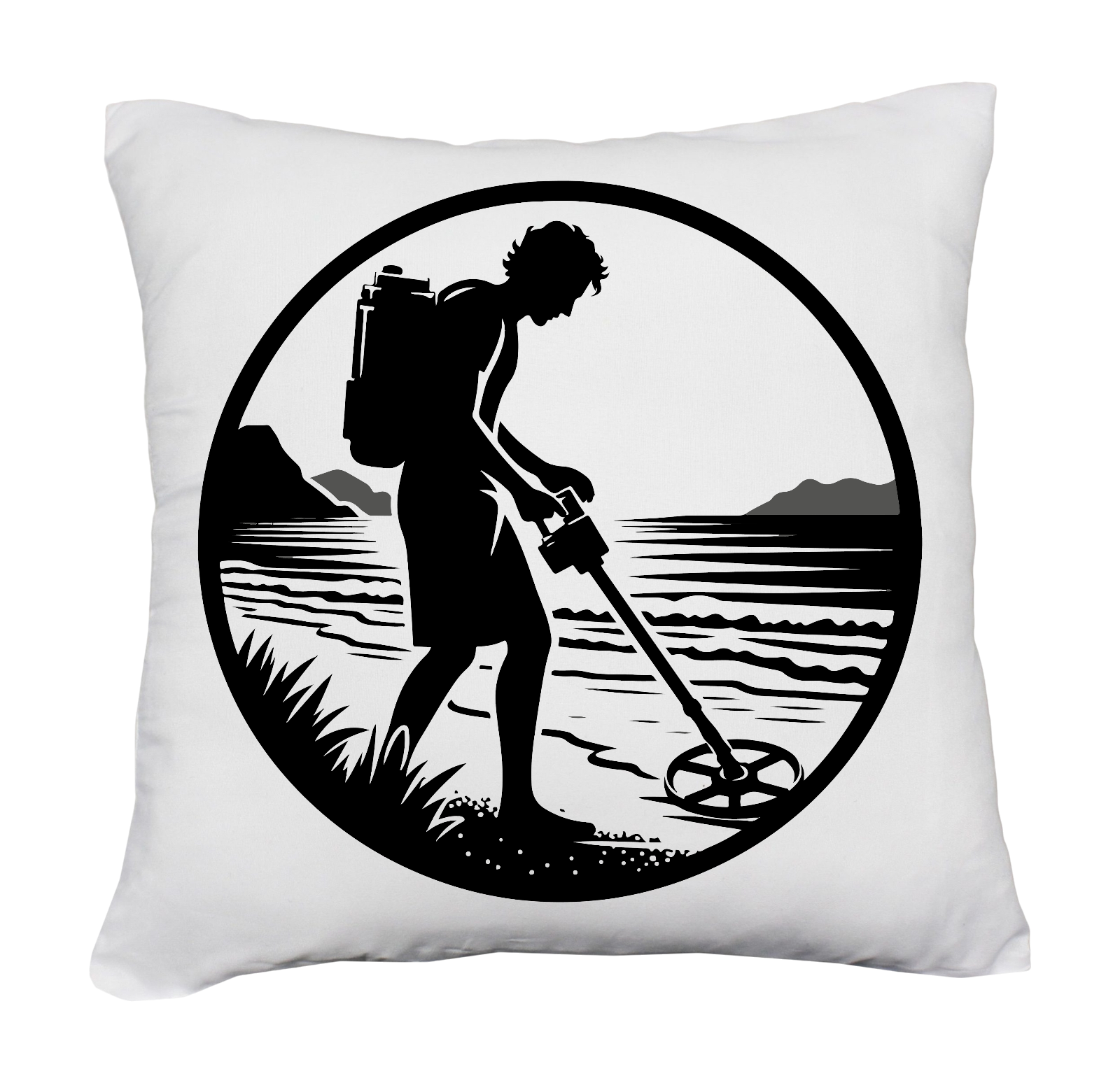 Sondelgänger Schatzsucher Kissen