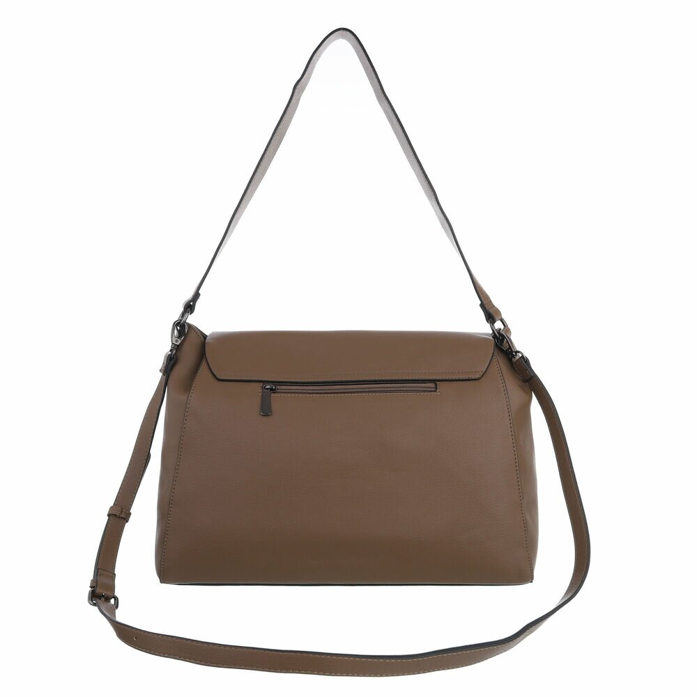 Damen Schultertasche -Stern Taupe