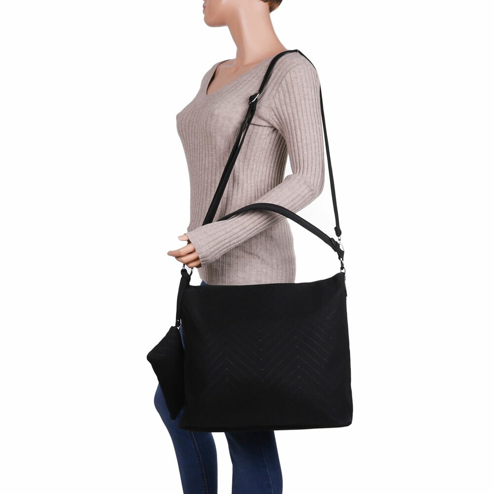 Damen Schultertasche - Duo schwarz